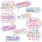Big Dot of Happiness Funny Preppy 10th Birthday Girl Photo Booth Props Kit, Trendy Pastel Party Supplies, Double Digits - 10 Count Selfie Prop Sticks
